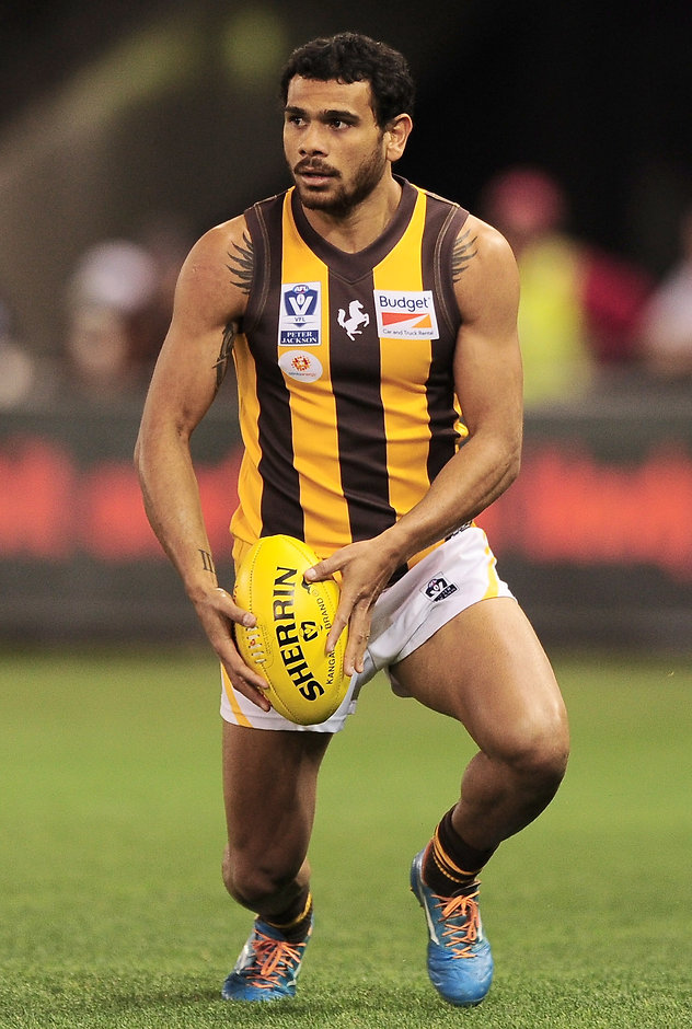 VFL 2014 Grand Final - Footscray Bulldogs v Box Hill Hawks Cyril Rioli in action for the Box Hill Hawks during the 2014 Grand Final - ${keywords}